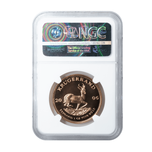 2006 Graded 1 Oz Proof Krugerrand Otto Schulz PF69 Ultra Cameo