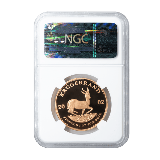 2002 Graded 1 Oz Proof Krugerrand PF69 Ultra Cameo