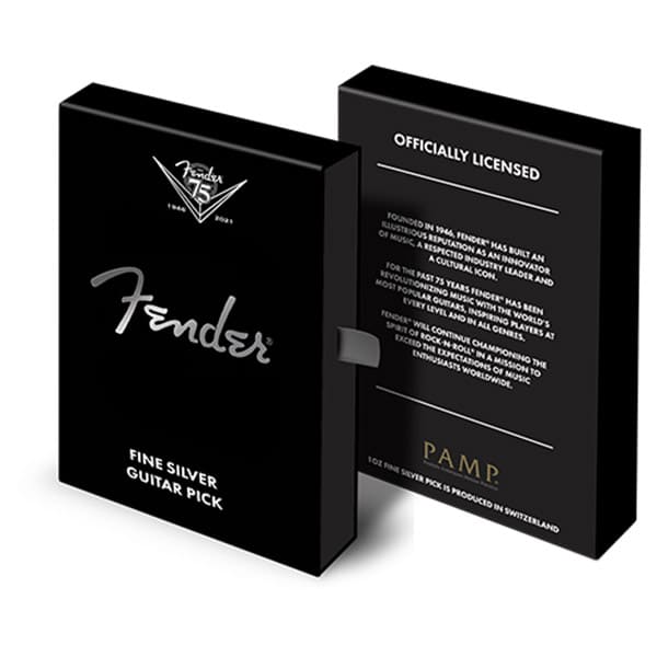 Fender Silver 1oz Guitar Pick 2021