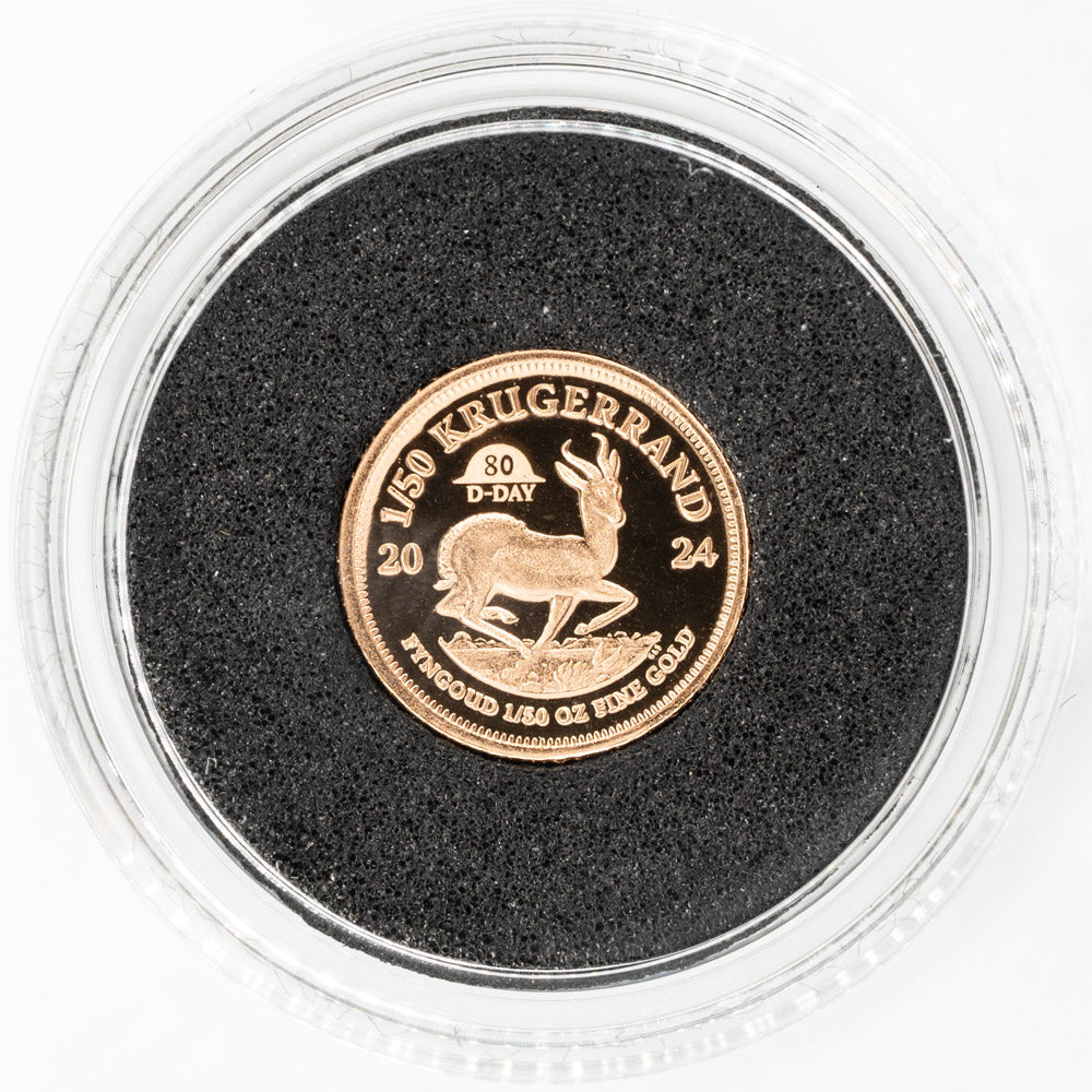 Krugerrand 80th Anniversary of D-Day Proof Privy Mark Fractional Set 2024