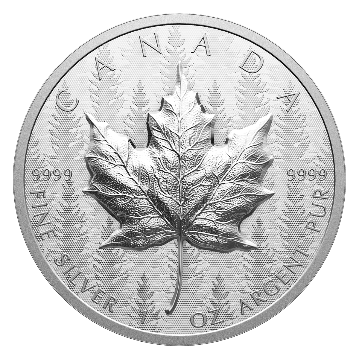 2024 1oz Pure Silver Maple Leaf Coin – Ultra High Relief