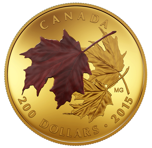 Alluring Maple Leaves of Fall 1oz 3 Coin