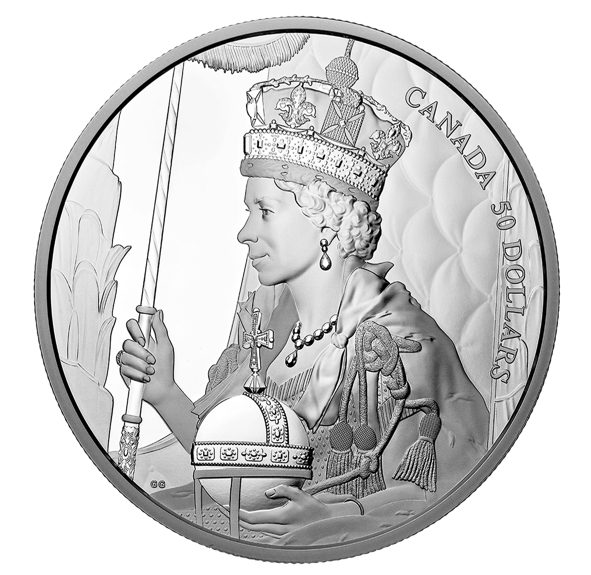 Queen Elizabeth II 2022 Coronation 5oz Silver Coin