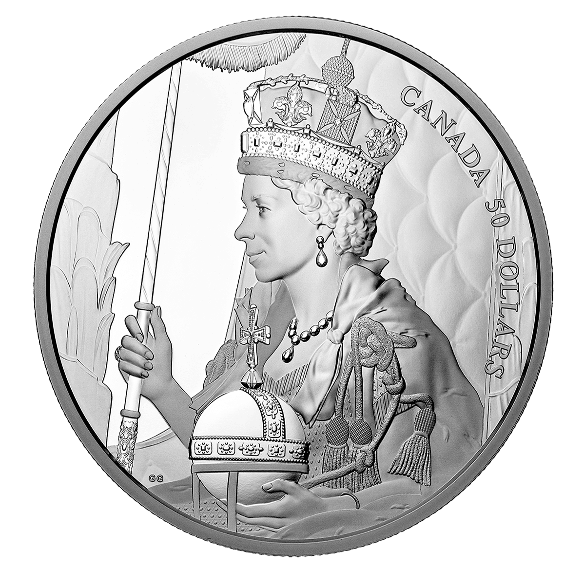 Queen Elizabeth II 2022 Coronation 5oz Silver Coin-The Scoin Shop