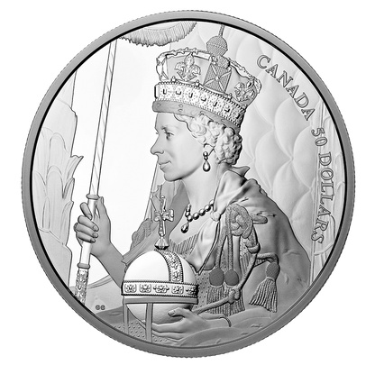 Queen Elizabeth II 2022 Coronation 5oz Silver Coin-The Scoin Shop