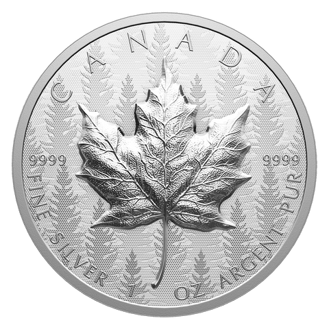 2024 1oz Pure Silver Maple Leaf Coin – Ultra High Relief