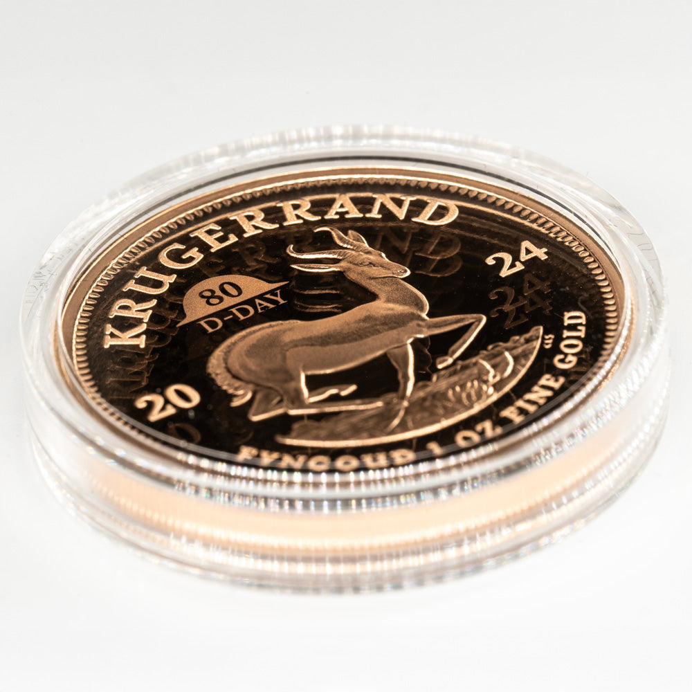 Krugerrand 80th Anniversary of D-Day Proof Privy Mark 1 oz Gold Coin