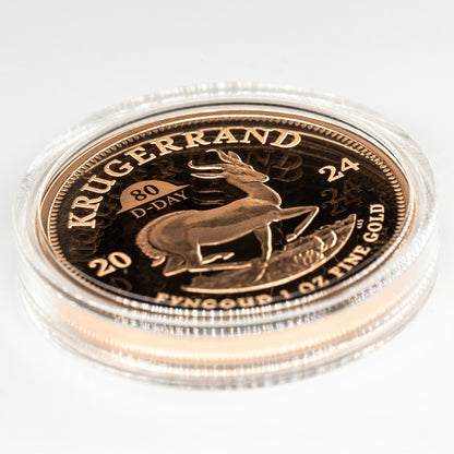 Krugerrand 80th Anniversary of D-Day Proof Privy Mark 1 oz Gold Coin