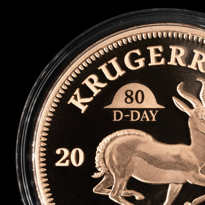 Krugerrand 80th Anniversary of D-Day Proof Privy Mark 1 oz Gold Coin