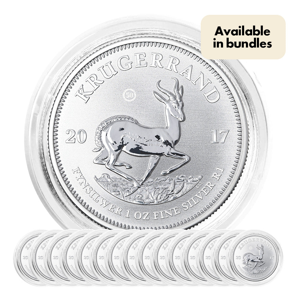 Krugerrand 1oz Silver 2017 Mintmark-The Scoin Shop