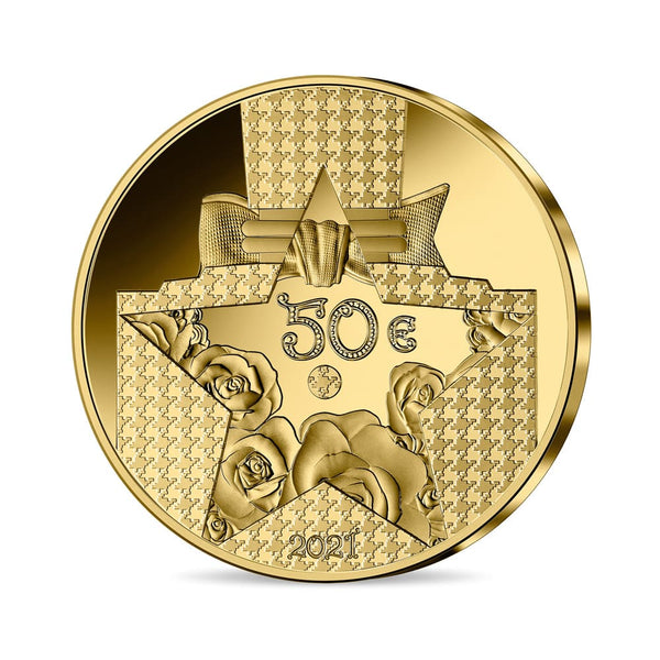 2021 Dior 1/4 oz €50 Gold Proof Coin - French Excellence Series