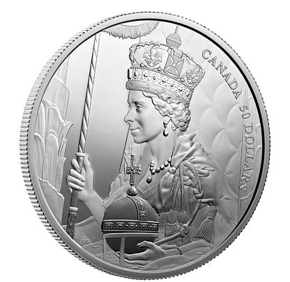 Queen Elizabeth II 2022 Coronation 5oz Silver Coin-The Scoin Shop