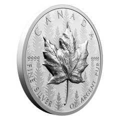 2024 1oz Pure Silver Maple Leaf Coin – Ultra High Relief