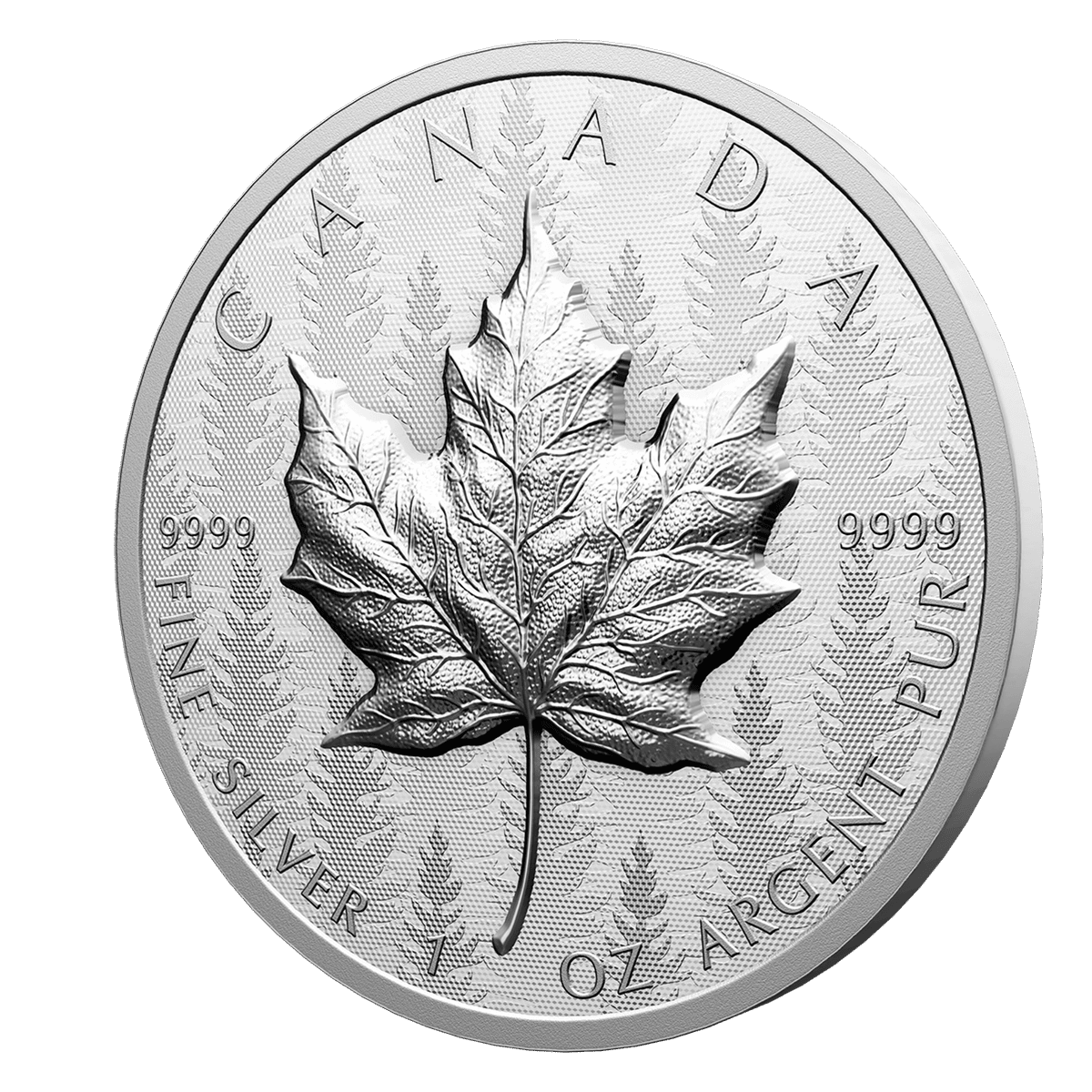 2024 1oz Pure Silver Maple Leaf Coin – Ultra High Relief