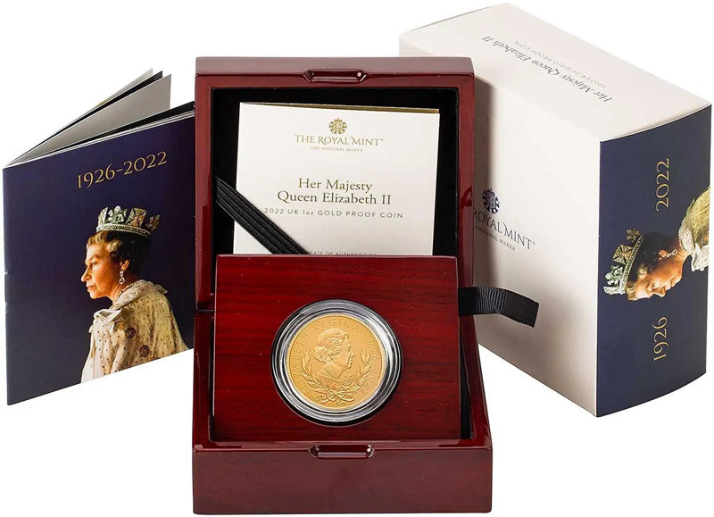 Her Majesty Queen Elizabeth II 2022 UK 1oz Gold Proof Coin Memorial