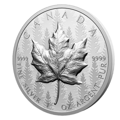 2024 1oz Pure Silver Maple Leaf Coin – Ultra High Relief