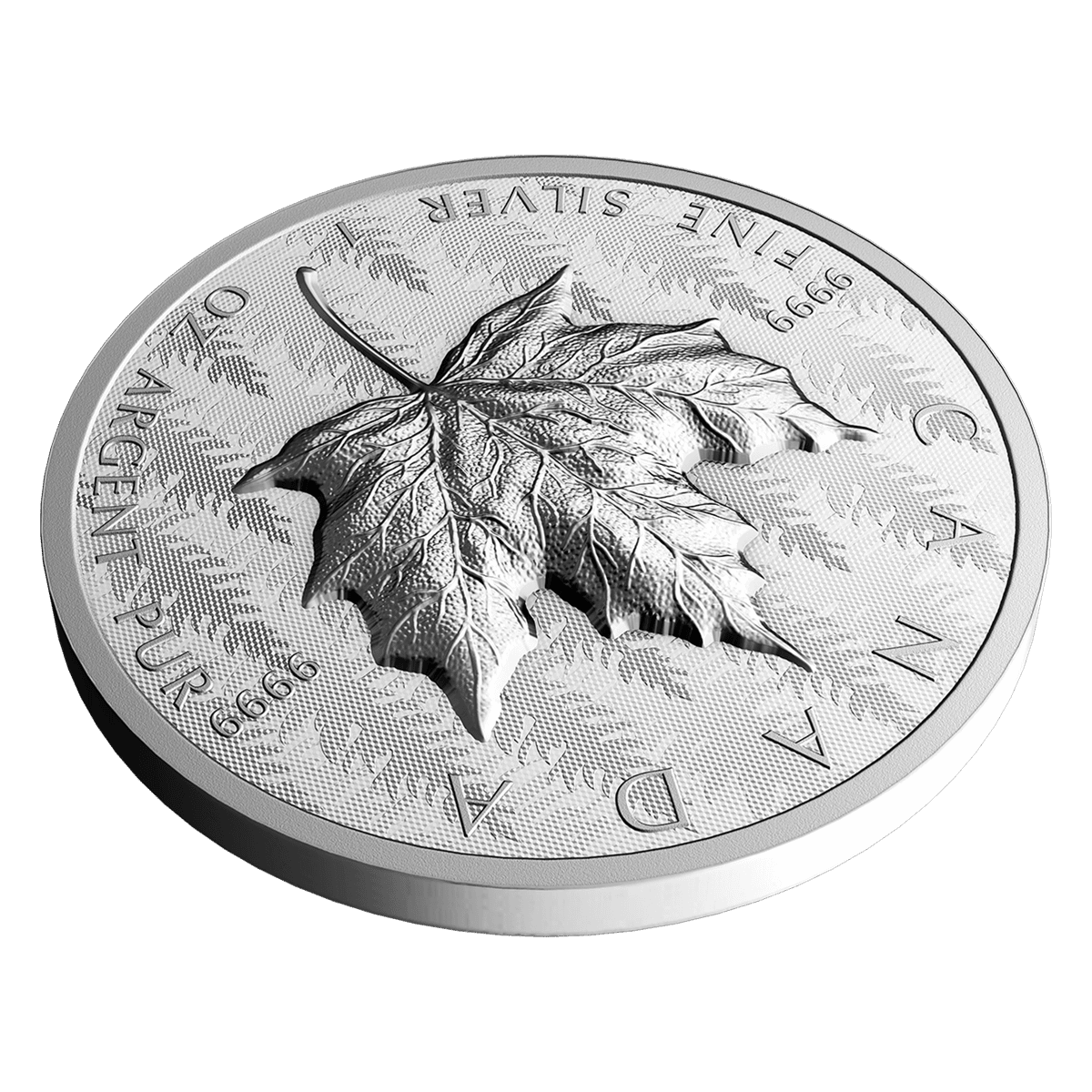 2024 1oz Pure Silver Maple Leaf Coin – Ultra High Relief