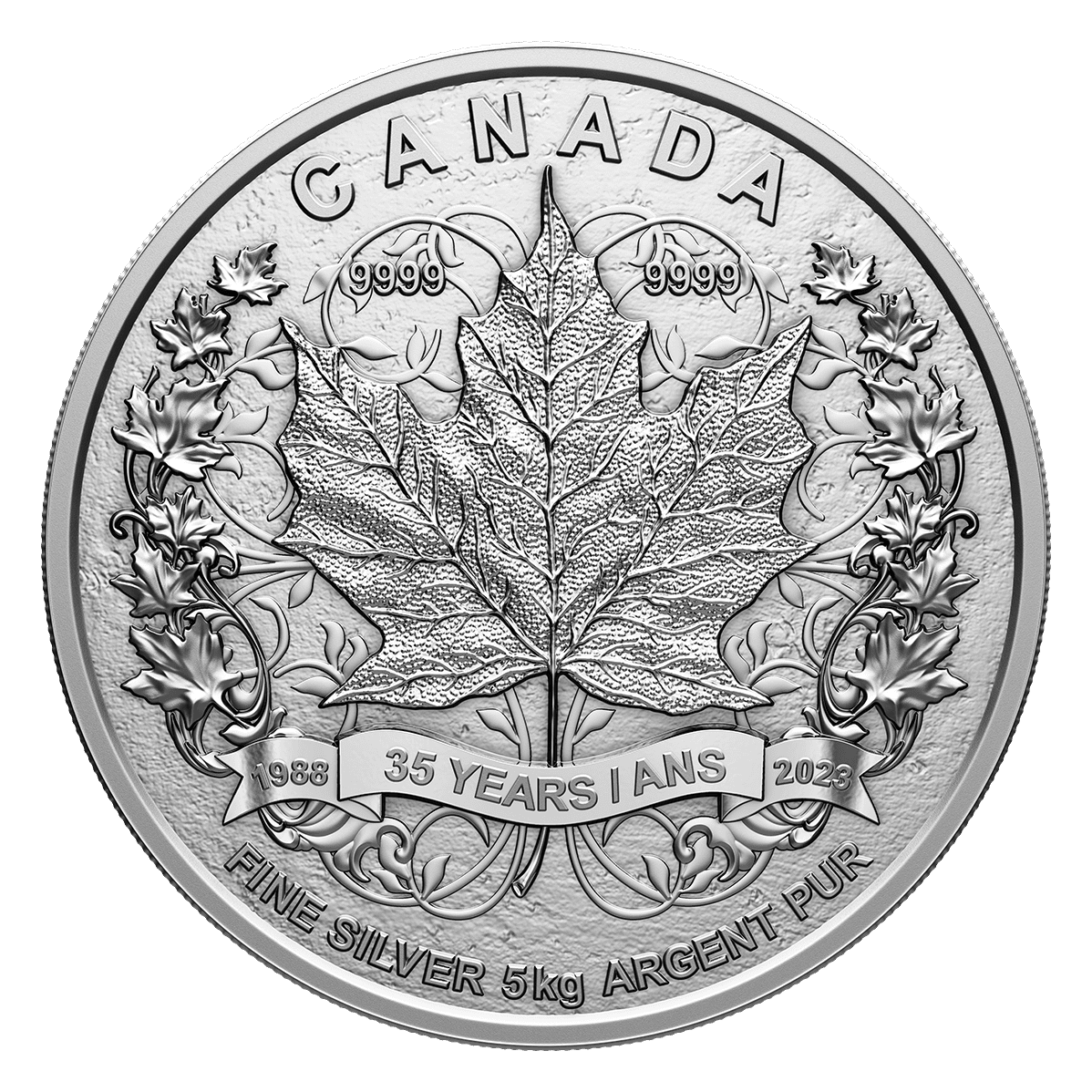 35th Anniversary of the Silver Maple Leaf - 5 Kilo Pure Silver Coin-The Scoin Shop