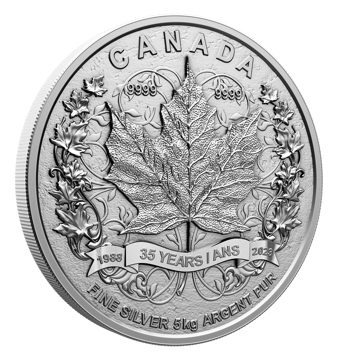 35th Anniversary of the Silver Maple Leaf - 5 Kilo Pure Silver Coin-The Scoin Shop