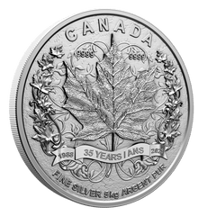 35th Anniversary of the Silver Maple Leaf - 5 Kilo Pure Silver Coin