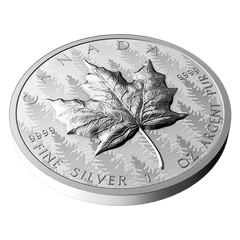 2024 1oz Pure Silver Maple Leaf Coin – Ultra High Relief