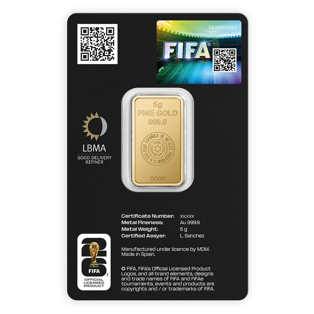 FIFA World Cup 26™ 5g Gold Bullion Bar