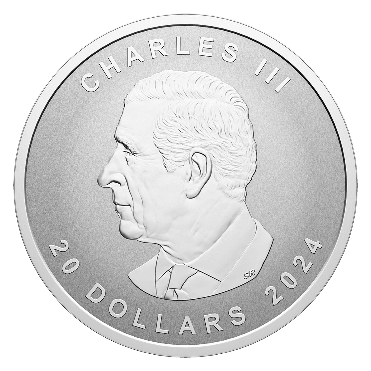 2024 1oz Pure Silver Maple Leaf Coin – Ultra High Relief