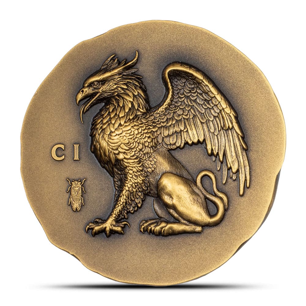 Gold Gryphon Coin 2024 Antique 1 oz Cook Islands-The Scoin Shop
