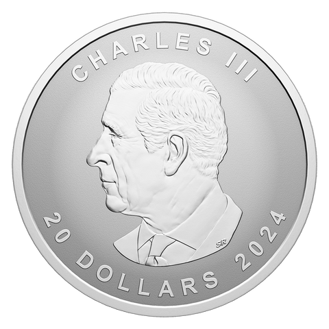 2024 1oz Pure Silver Maple Leaf Coin – Ultra High Relief