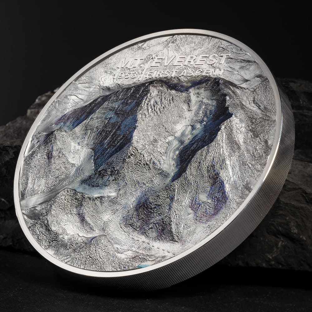 Mount Everest 1 Kilo Silver Coin
