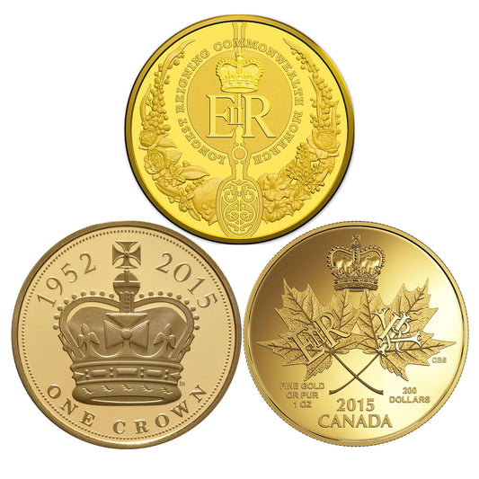 A Historic Reign – The 2015 Royal Gold Collection: Set of 3