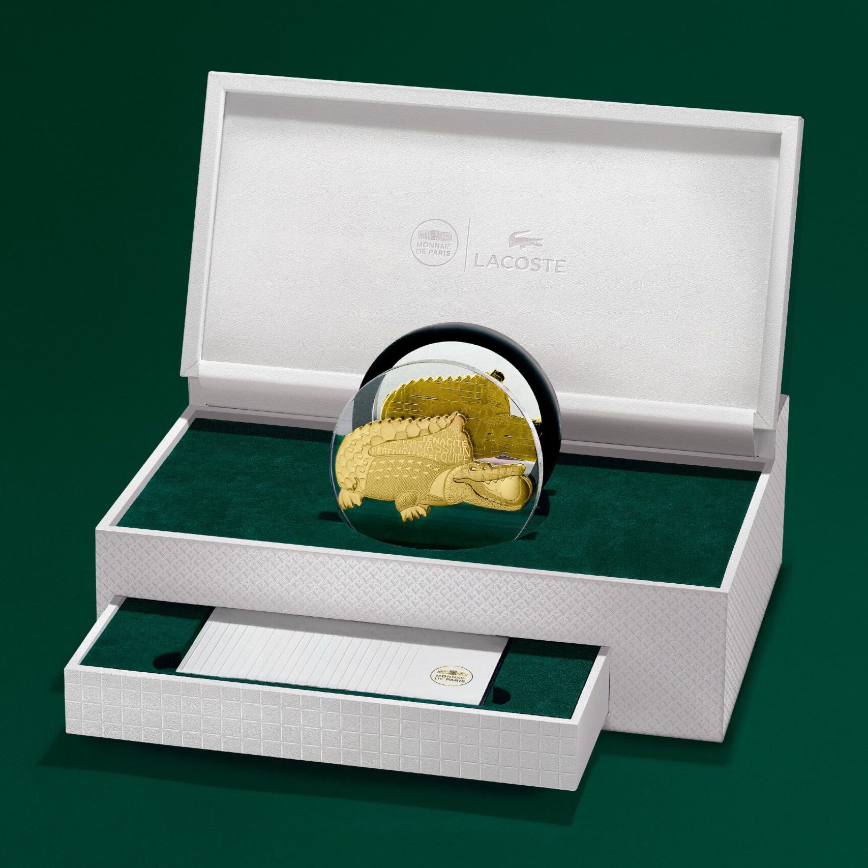 Lacoste 1 KG Gold Crocodile Collectible Coin