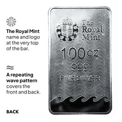 Britannia 100oz Fine Silver Bar