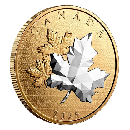 Canadian Maple Leaves in Motion 5oz Silver