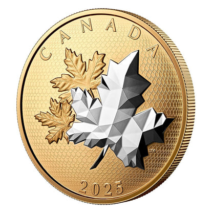 Canadian Maple Leaves in Motion 5oz Silver