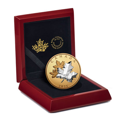 Canadian Maple Leaves in Motion 5oz Silver