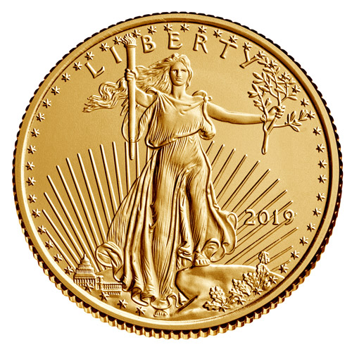 2019 American Eagle Coin 1/4 oz Gold Coin