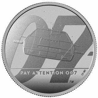James Bond Pay Attention 007 – 2020 UK Two Ounce Silver Proof Coin