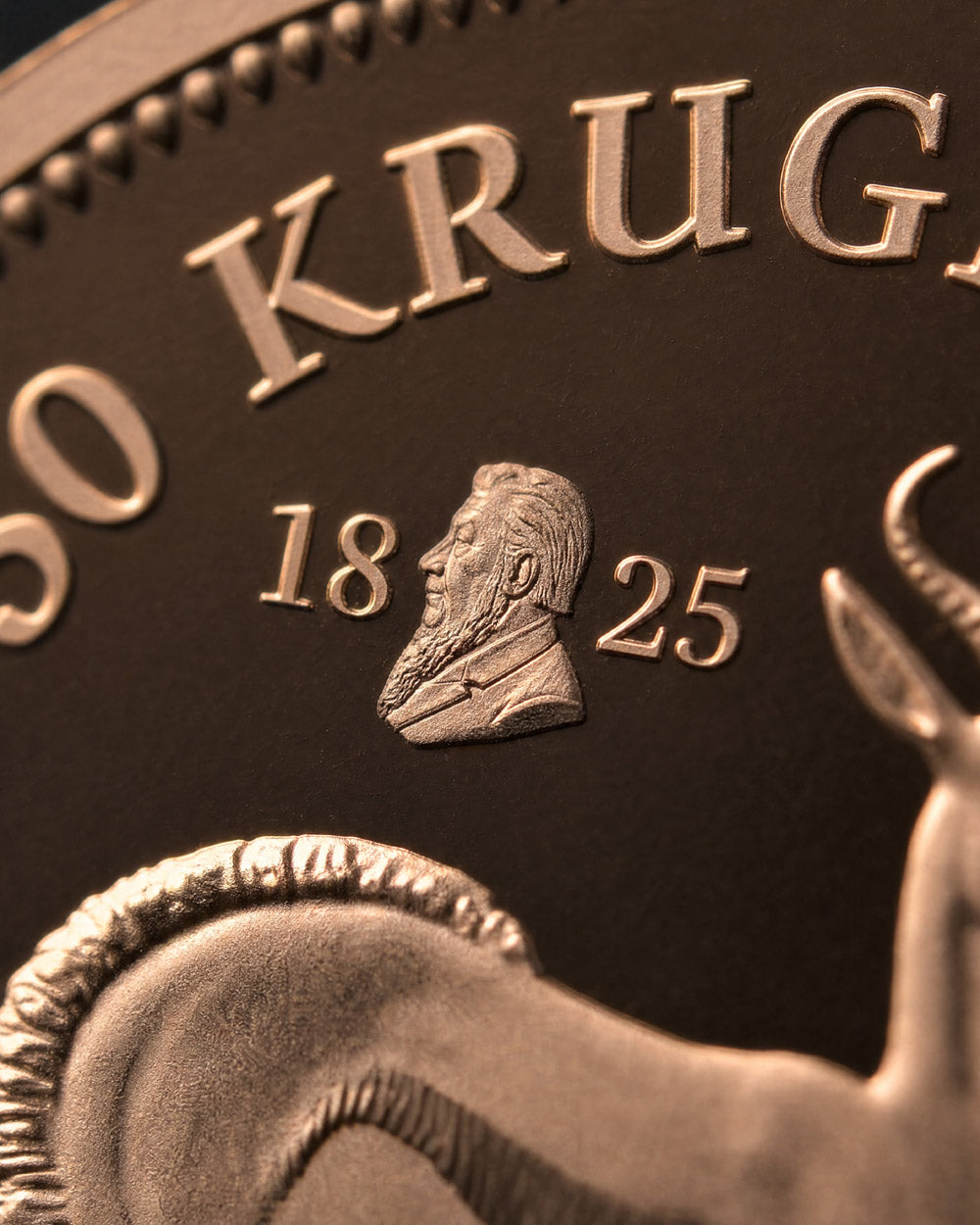 1/50 Oz Proof 2025 Gold Krugerrand Coin – 200th Anniversary of Paul Kruger Privy Mark