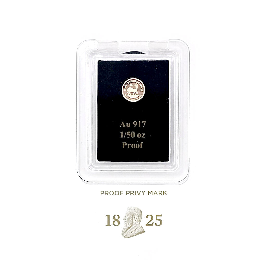 1/50 Oz Proof 2025 Gold Krugerrand Coin – 200th Anniversary of Paul Kruger Privy Mark