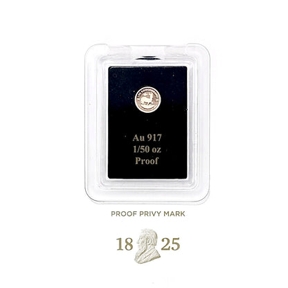 1/50 Oz Proof 2025 Gold Krugerrand Coin – 200th Anniversary of Paul Kruger Privy Mark