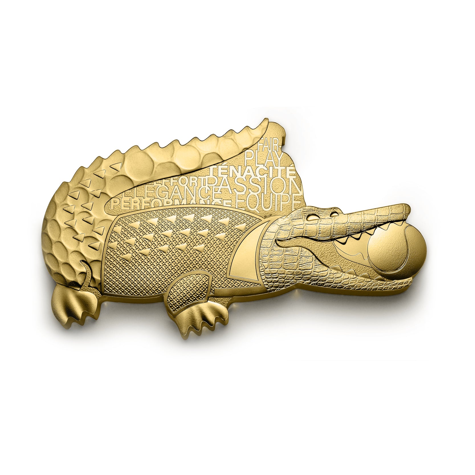 Lacoste 1 KG Gold Crocodile Collectible Coin-The Scoin Shop