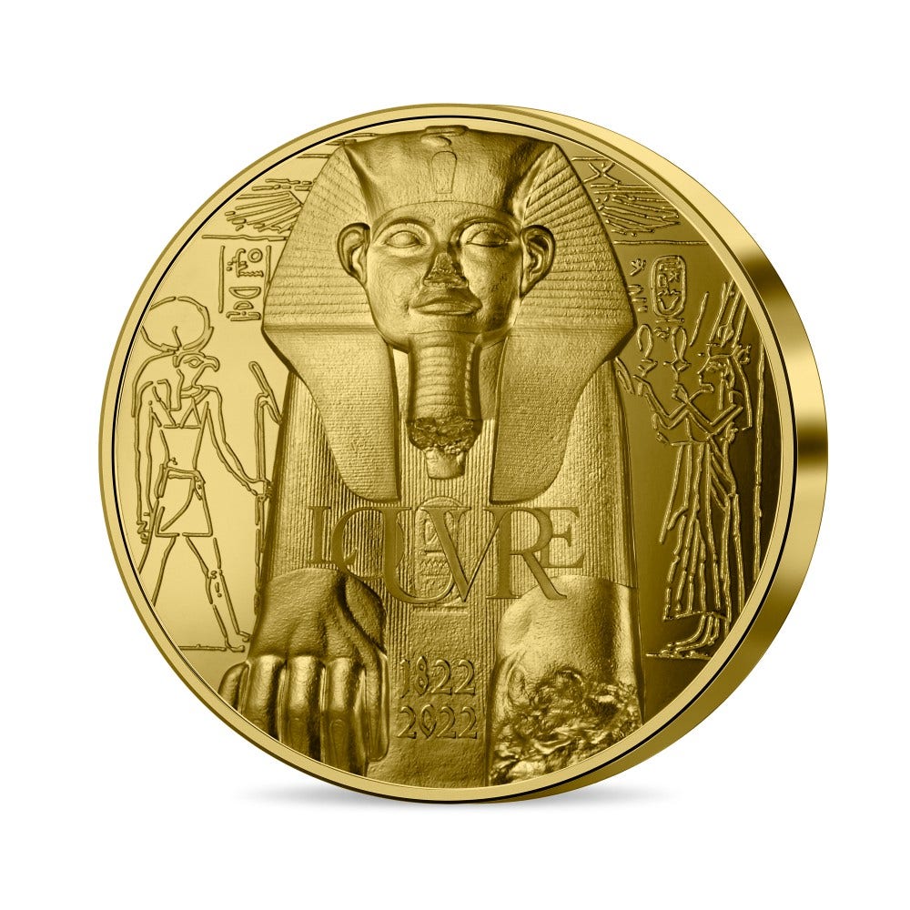 The Louvre Museum Gold Collectible Coin-The Scoin Shop