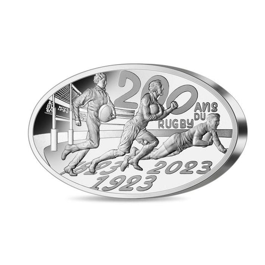 Rugby 200th Anniversary French 1 Kilo Silver 500 Euro 2023