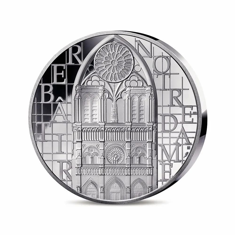 Rebuilding Notre Dame – 2oz Silver Proof Connected Coin (2024 Edition)
