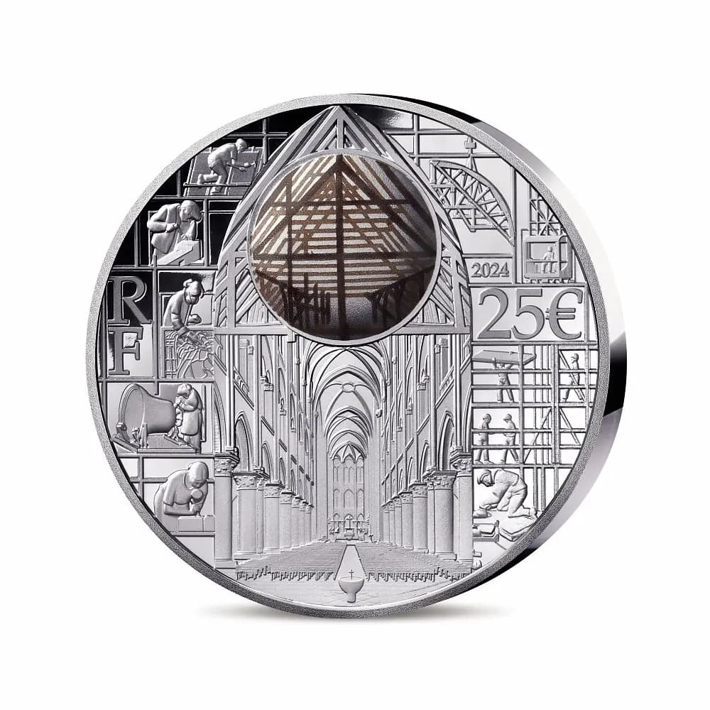 Rebuilding Notre Dame – 2oz Silver Proof Connected Coin (2024 Edition)
