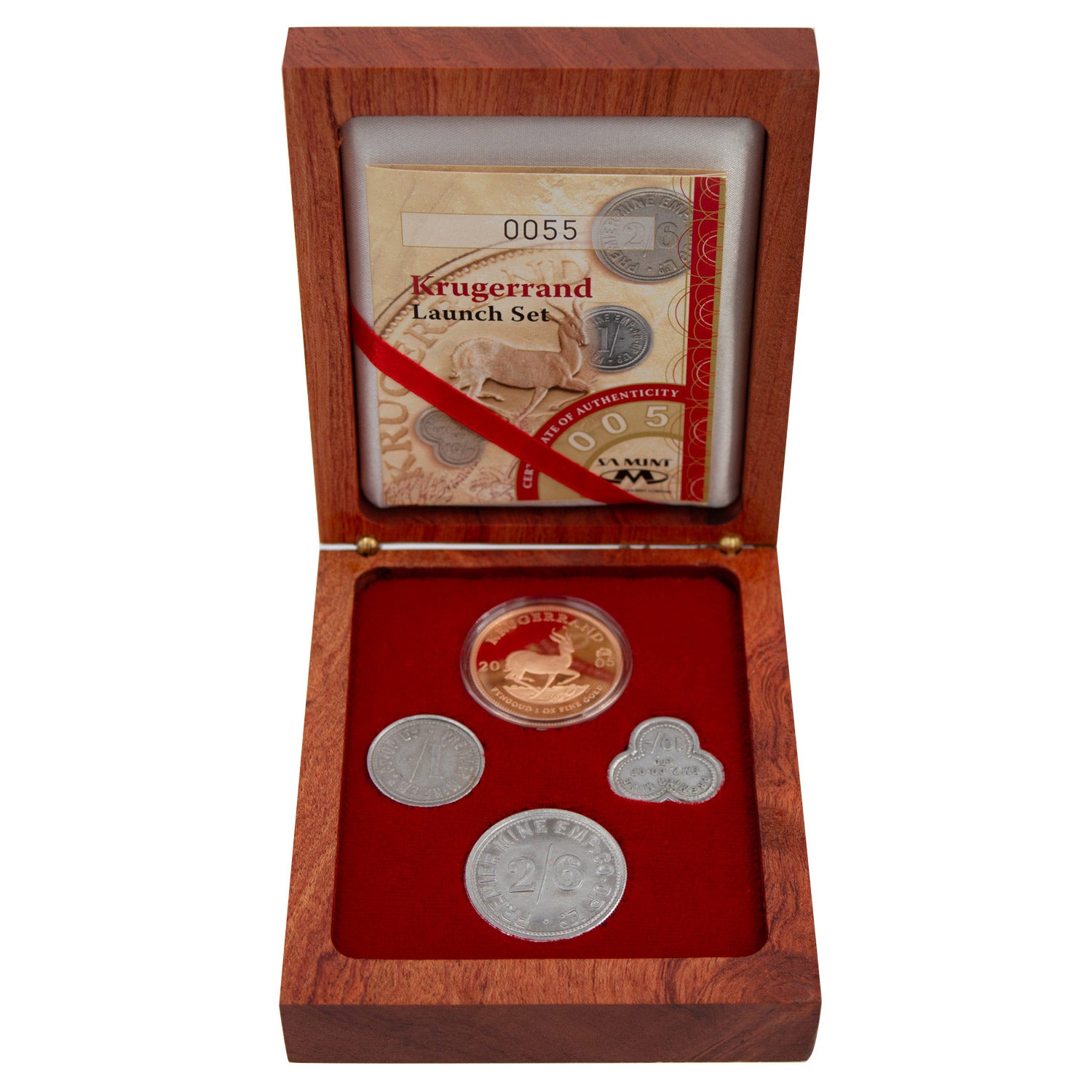 2005 1oz Gold Mint Marked 100 Year Star of Africa Krugerrand Launch Set