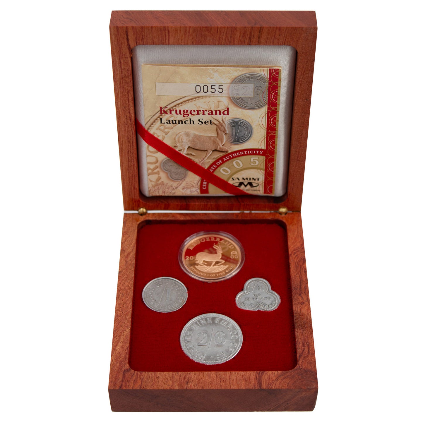 2005 1oz Gold Mint Marked 100 Year Star of Africa Krugerrand Launch Set