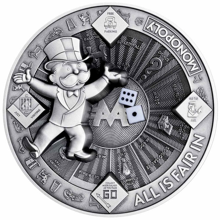 Monopoly® 10 oz Silver Multi-Layer Coin – The Scoin Shop