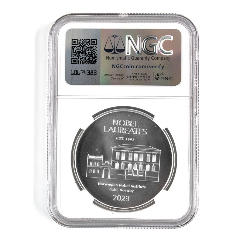 The Nobel 1 Oz Silver: NGC Graded First Day Of Issue